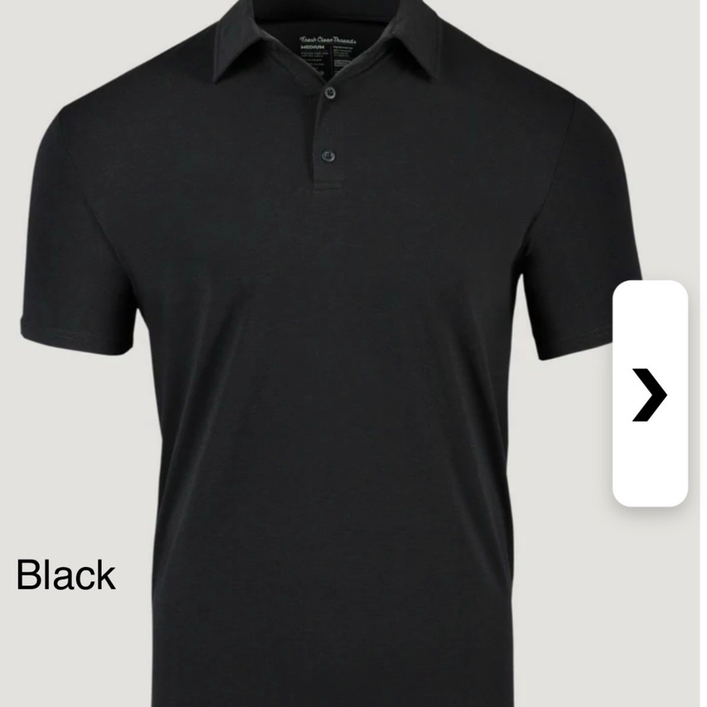 Fresh Clean Threads/Tees Black Men’s Polo Shirt Various Sizes - Picture 5 of 11